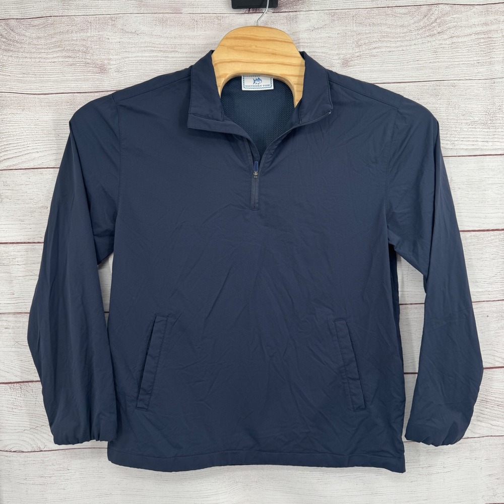 Southern Tide Pullover‎ Windbreaker Jacket Mens Medium Lightweight 1/4 Zip Golf